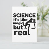 Wissenschaft wie Magie, aber real Dankeskarte (Stehend Vorderseite)