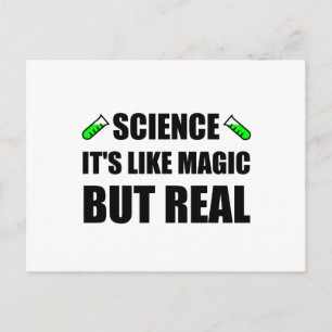 Wissenschaft wie Magie, aber real Postkarte
