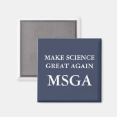 Wissenschaft wieder großartig MSGA Typografie Magnet (Vorderseite/Rückseite)