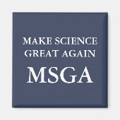 Wissenschaft wieder großartig MSGA Typografie Magnet (Vorne)