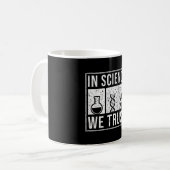 Wissenschaft - wir vertrauen kaffeetasse (Vorderseite Links)