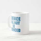 Wissenschaft wird nicht zum Schweigen gebracht Kaffeetasse (Vorderseite Links)