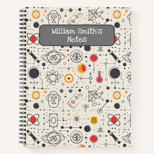 Wissenschaft Zeichne mir Individuelle Name Kinder Notizblock (Vorderseite)
