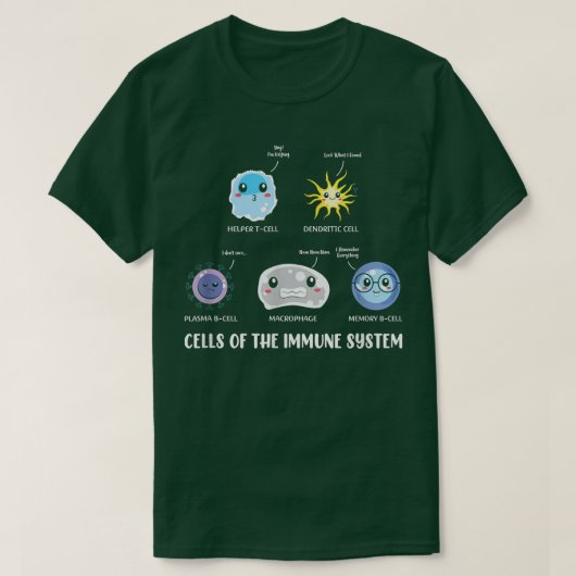 Wissenschaft, Zellen des Immunsystems Stammzellen T-Shirt (Design vorne)