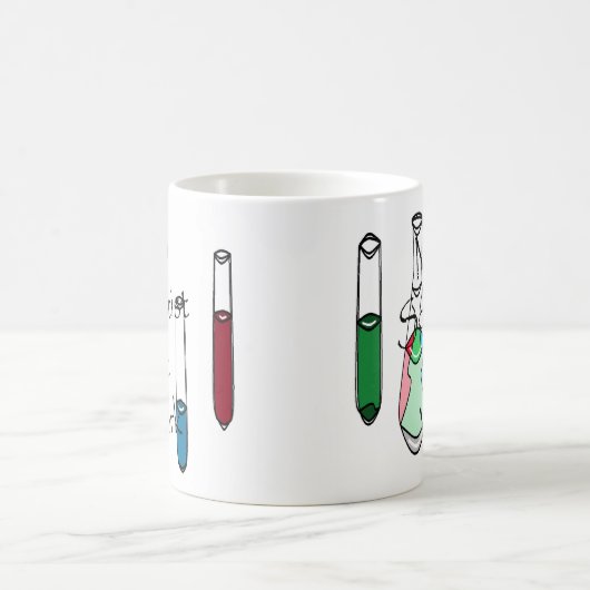 Wissenschaftgeek-Nerdy Chemie-Wissenschaftler Kaffeetasse (Mittel)