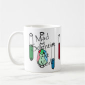 Wissenschaftgeek-Nerdy Chemie-Wissenschaftler Kaffeetasse (Links)