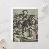 Wissenschaftler an einer Vorlesung (von William Ho Karte (Vorderseite/Rückseite Beispiel)