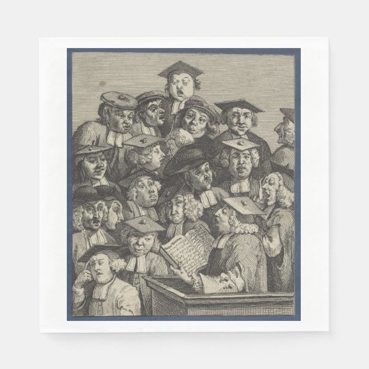 Wissenschaftler an einer Vorlesung (von William Ho Serviette (Vorderseite)