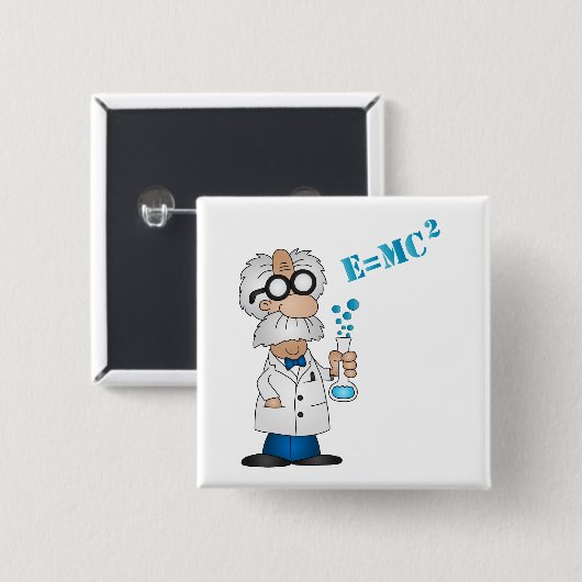 Wissenschaftler Button (Vorne & Hinten)