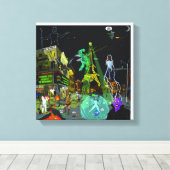 Wissenschaftler das Untutchable Leinwanddruck (Insitu (Holzboden))