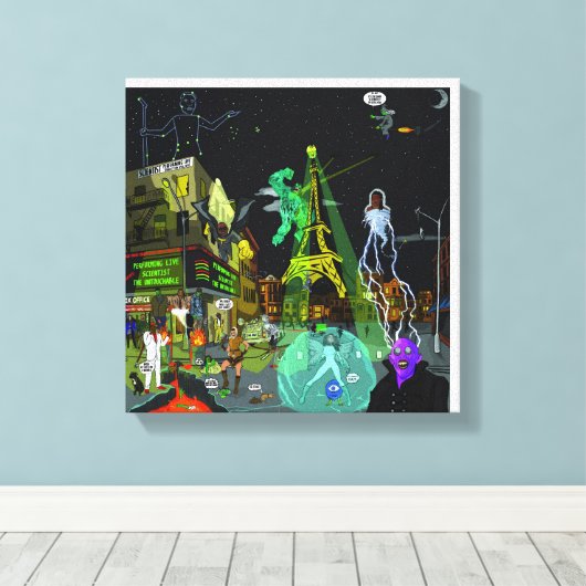 Wissenschaftler das Untutchable Leinwanddruck (Insitu (Holzboden))