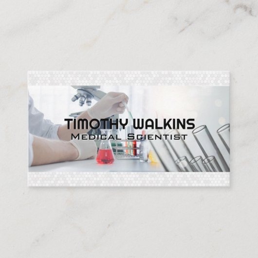 Wissenschaftler, die im Labrador experimentieren Visitenkarte (Vorderseite)