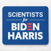 Wissenschaftler für Biden Harris Custom Text Blue Mousepad (Vorne)