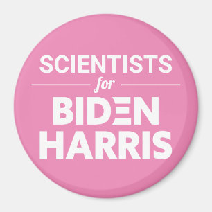 Wissenschaftler für Biden Harris Custom Text Pink Magnet