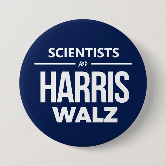 Wissenschaftler für Harris Walz Button (Vorderseite)