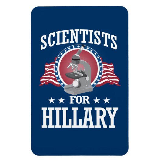 WISSENSCHAFTLER FÜR HILLARY MAGNET (Vertikal)