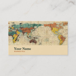Wissenschaftler Geowissenschaftler Weltkarte-Bus Visitenkarte