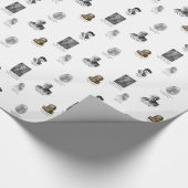 Wissenschaftler Geschenkpapier (Ecke)