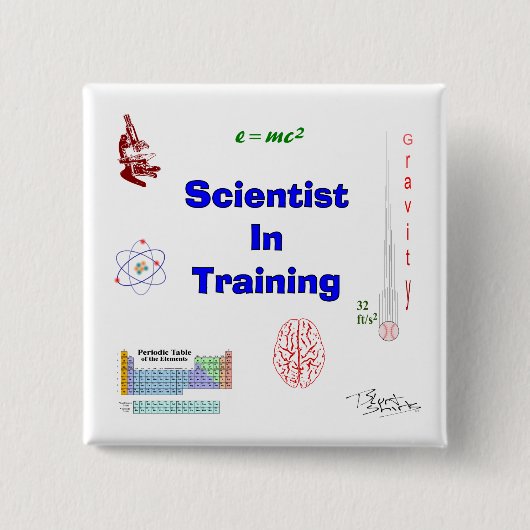 Wissenschaftler in Ausbildung Button (Vorderseite)