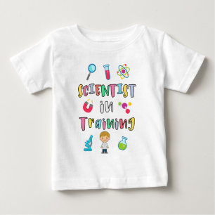 Wissenschaftler in Ausbildung für junge Wissenscha Baby T-shirt
