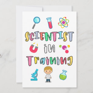 Wissenschaftler in Ausbildung für junge Wissenscha Einladung