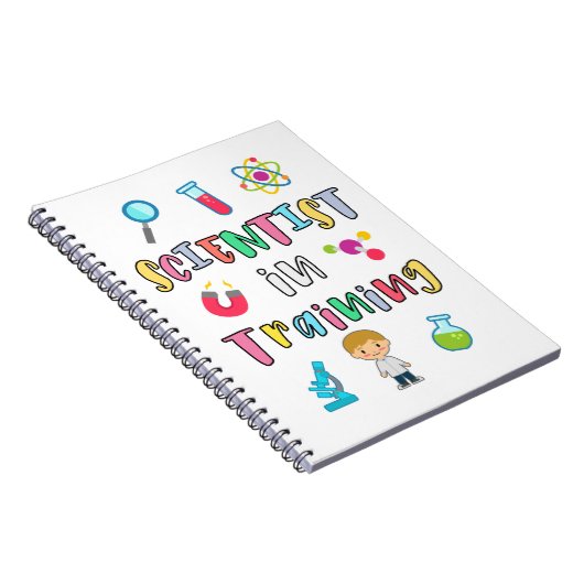 Wissenschaftler in Ausbildung für junge Wissenscha Notizblock (Rechte Seite)