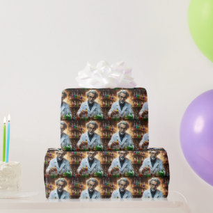 Wissenschaftler in Labormischpulen, Geschenkpapier