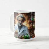 Wissenschaftler in Labormischpulen, Kaffeetasse (Vorderseite Links)