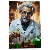 Wissenschaftler in Labormischpulen, Mittlere Geschenktüte (Vorderseite)