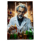 Wissenschaftler in Labormischpulen, Mittlere Geschenktüte (Rückseite)