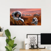 Wissenschaftler in Mars Poster (Heimbüro)