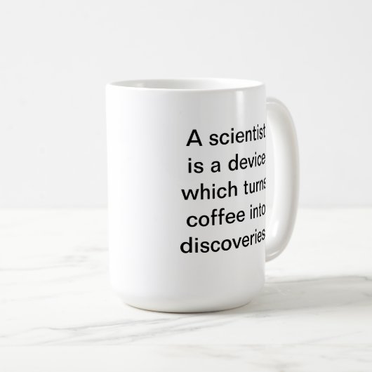 Wissenschaftler-Kaffee-Tasse Kaffeetasse (VorderseiteRechts)