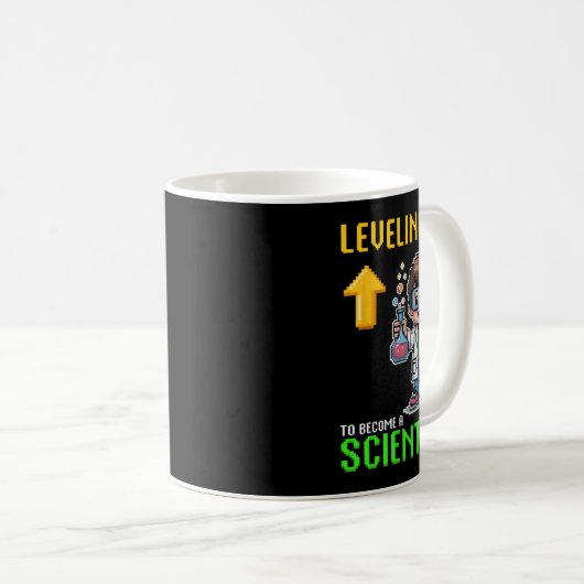 Wissenschaftler-KK für Schüler-Funny-Gamer-Junge Kaffeetasse (VorderseiteRechts)
