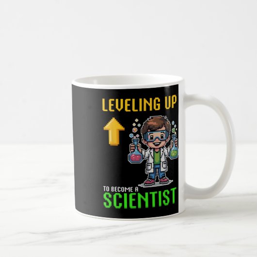 Wissenschaftler-KK für Schüler-Funny-Gamer-Junge Kaffeetasse (Rechts)