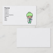 Wissenschaftler-Mädchen Visitenkarte (Vorne/Hinten)