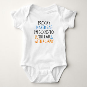 Wissenschaftler-Mama Lustiger Wissenschaft-Baby-Sp Baby Strampler