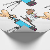 Wissenschaftler mit Telescope Astronomie Science S Geschenkpapier