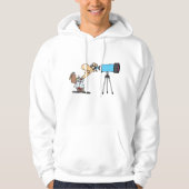 Wissenschaftler mit Telescope Astronomie Science S Hoodie (Vorderseite)