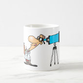 Wissenschaftler mit Telescope Astronomie Science S Kaffeetasse