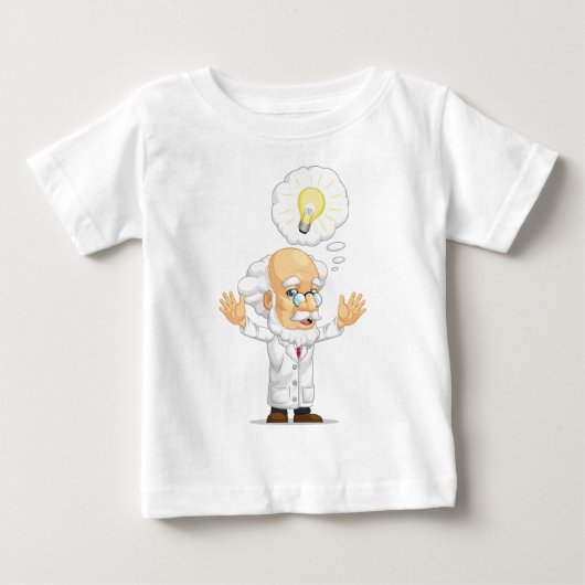 Wissenschaftler oder Professor Having eine Idee Baby T-shirt (Vorderseite)