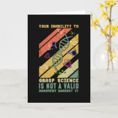 Wissenschaftler Physik Chemie Karte (Gelbe Blume)