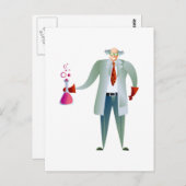 Wissenschaftler Postkarte (Vorne/Hinten)