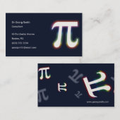 Wissenschaftler PU-Symbol-| Visitenkarte (Vorne/Hinten)