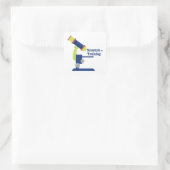 Wissenschaftler Quadratischer Aufkleber (Tasche)