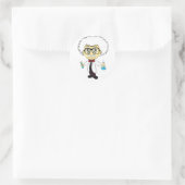 Wissenschaftler Runder Aufkleber (Tasche)