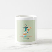 Wissenschaftler Stehend Kaffeetasse