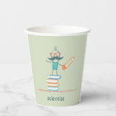 Wissenschaftler Stehend Pappbecher (Vorderseite)