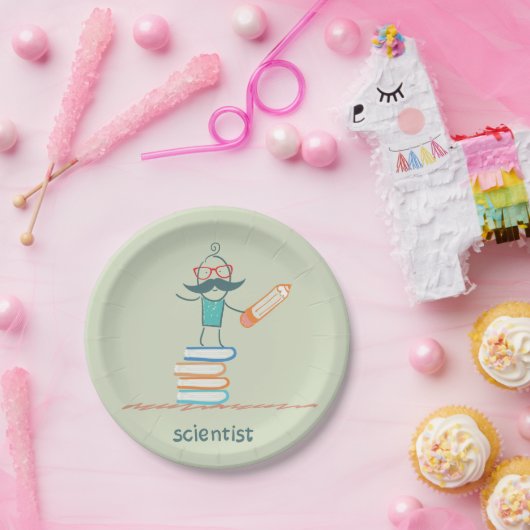 Wissenschaftler Stehend Pappteller (Party)