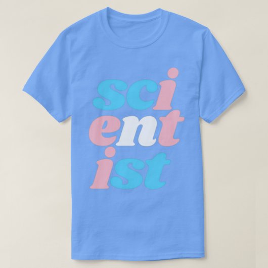 Wissenschaftler transvertikal an der Grenze T-Shirt (Design vorne)