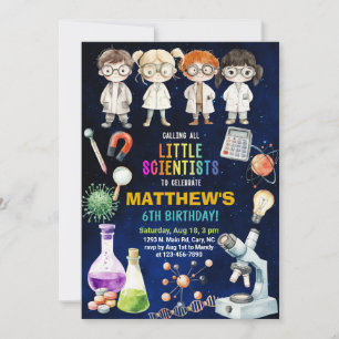 Wissenschaftler, verrückte Wissenschaft Geburtstag Einladung